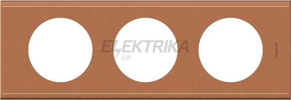 Рамка, програма Celiane, 3 пости, шкіра крем-карамель