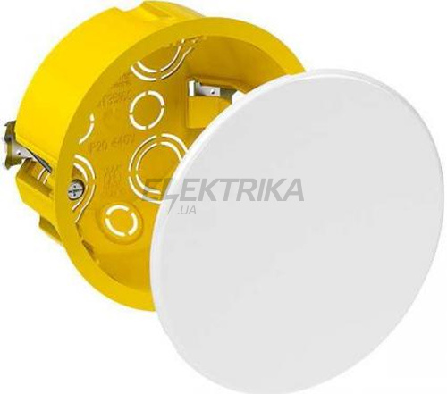 Розподільна коробка для порожнистих стін кругла 80x45 IMT35160 жовтий
