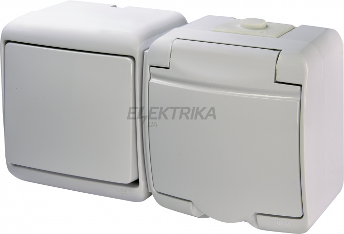 Вимикач із розеткою ETI VRHH-1s 004668031