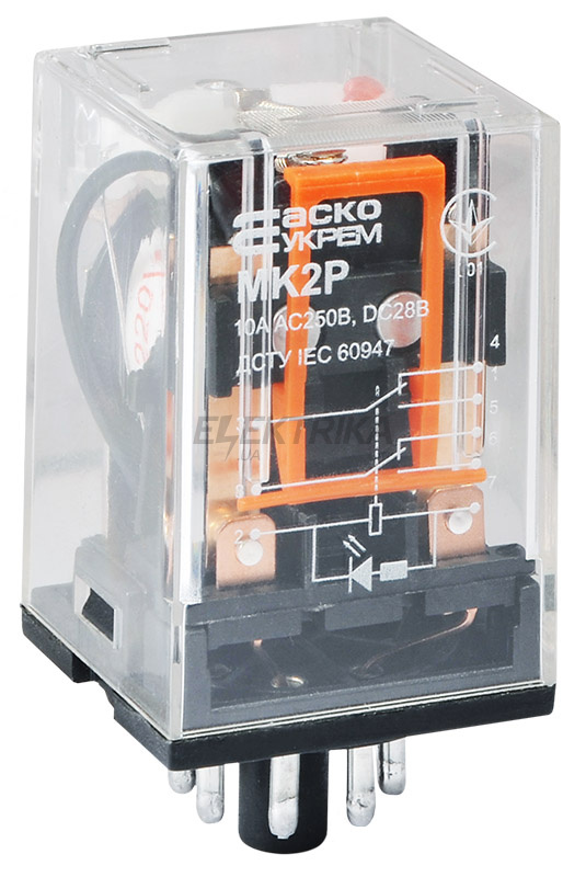 Реле проміжне АСКО-УКРЕМ МK2P (AC 110 V) (A0090010016)