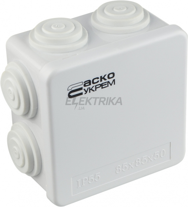 Коробка розподільна АСКО-УКРЕМ РК 85*85*50 (TY-RA) (A0150170017)