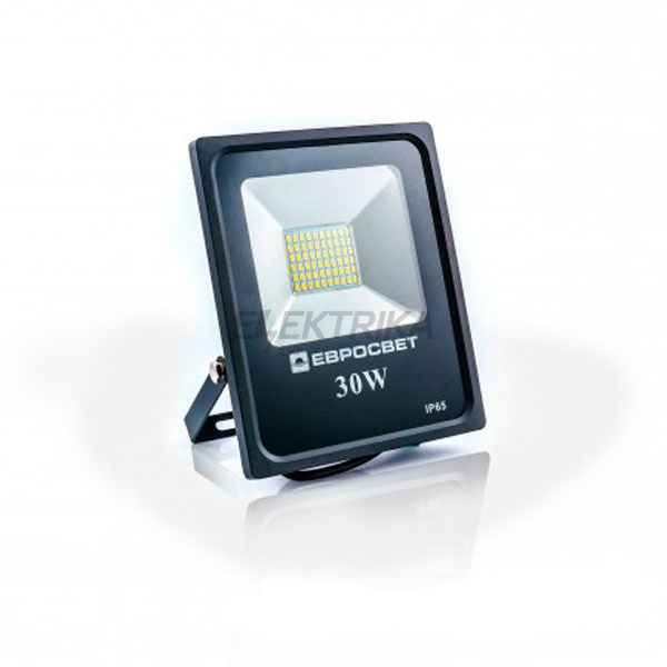 Прожектор світлодіодний EVRO LIGHT ES-30-01, 95-265V, 6400K, 1650Lm, SMD