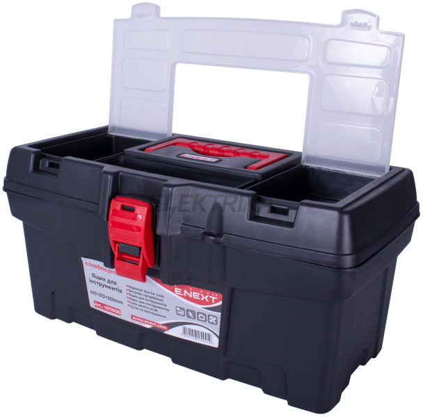 Ящик для інструментів, e.toolbox.pro.06, 16" 410x213x250мм (t011006)