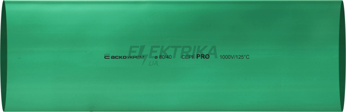 Термоусаджувальна трубка 80,0/40,0 шт. (1м) зелена серії PRO(A0150040623)