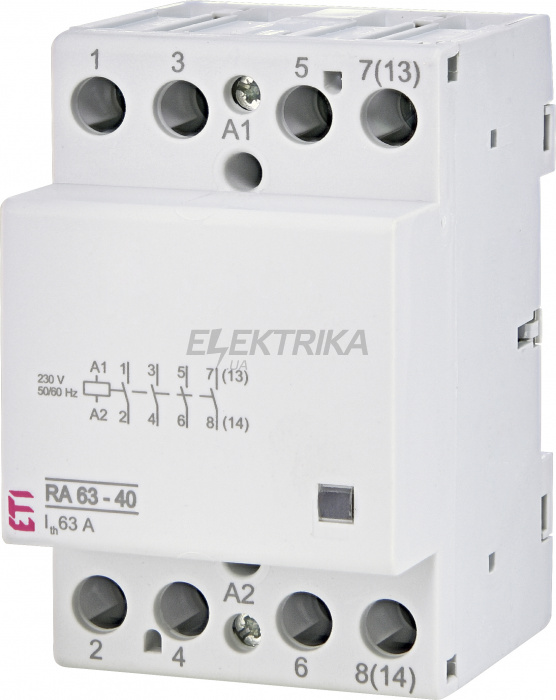 Модульний контактор ETI RA 63-40 230V AC 002464096