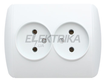 Розетка E.NEXT e.install.stand.810DB без под / подвійний (s035037)