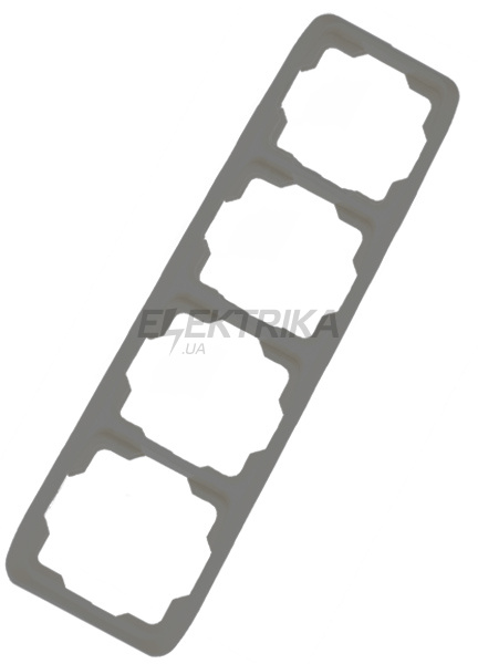 Рамка 4-постова сірий, Tango, Elektro-Praga