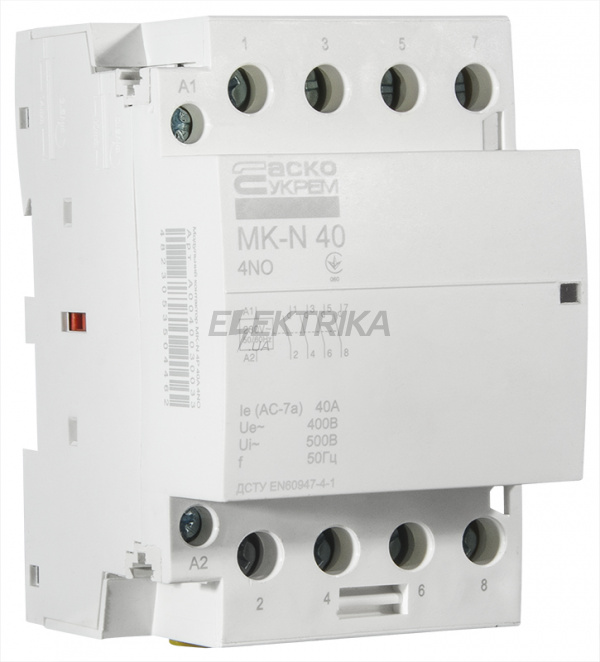 Контактор модульний АСКО-УКРЕМ MK-N 4P 40A 4NO (A0040030033)