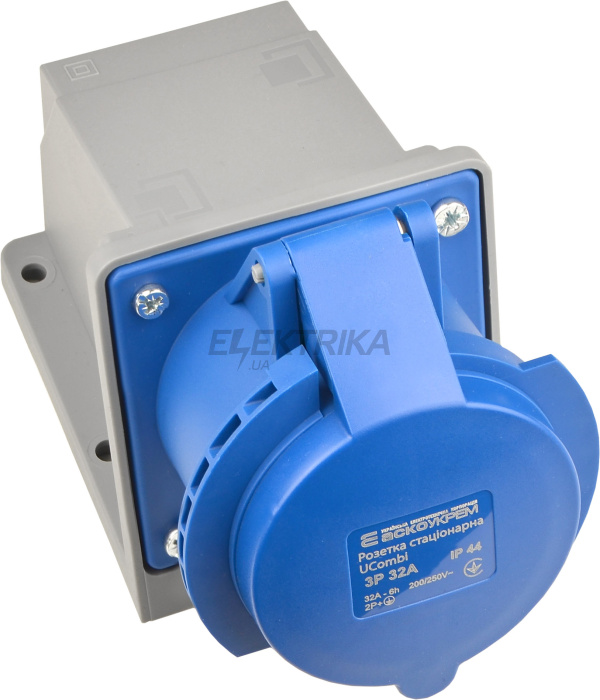 Розетка  стаціонарна серії  UСombi 3P 32A IP 44 (A0080010142)
