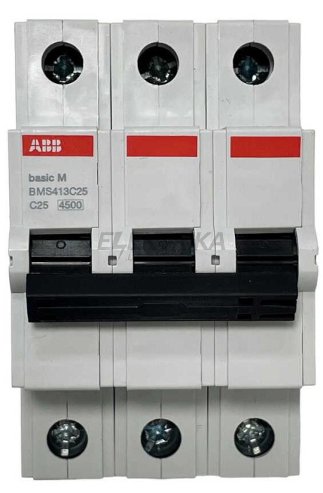 Автоматичний вимикач ABB basic M 3P C25 (2CDS643041R0254)