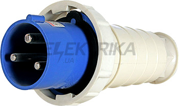 Силова вилка переносна e.plug.pro.3.63, 3п., 220В, 63А (033) Enext