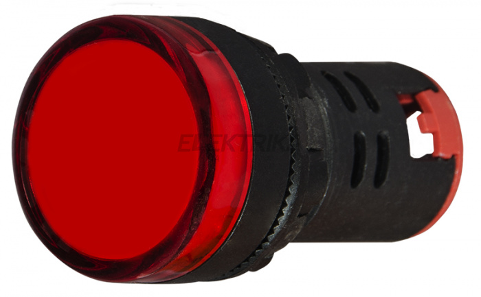 Сигнальна арматура АСКО-УКРЕМ AD22-22DS 12V АC/DC червоний (A0140030163)