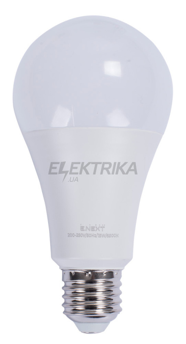 Лампа світлодіодна e.LED.lamp.A70.E27.15.6500, 15Вт, 6500К (l0650627)