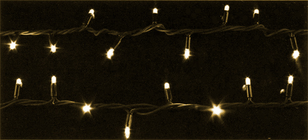 Гірлянда зовнішня String 200LED 10 жовтий/білий IP44