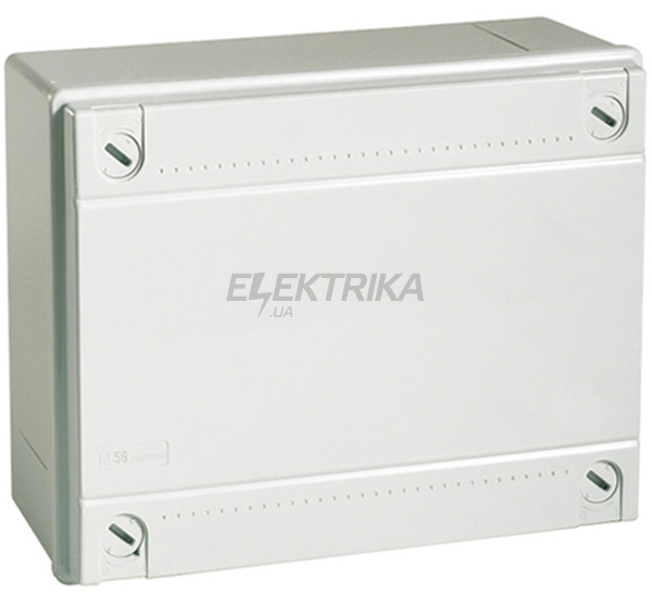Коробка відгалужувальна з гладкими стінками, IP56, 190х140х70, сірий