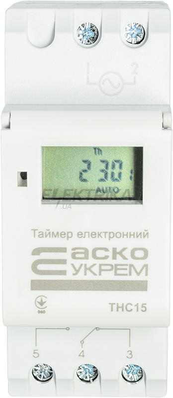Таймер тижневий електронний АСКО-УКРЕМ THC15 (A0090040005)