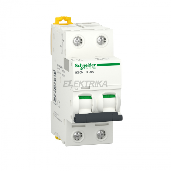 Автоматичний вимикач Schneider Electric iK60N C 20A 2P A9K24220