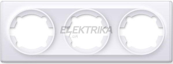 Рамка потрійна, колір білий