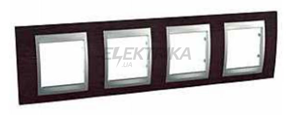 Рамка 4-постова, "венге", алюміній