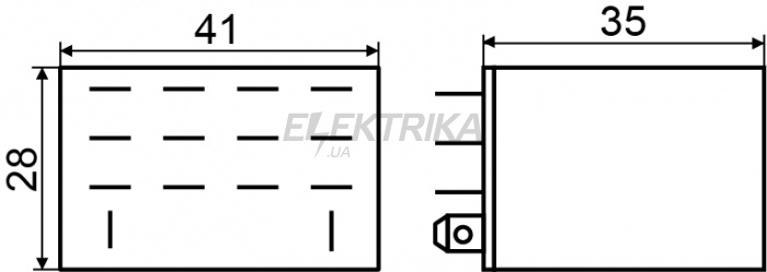 Реле проміжне АСКО-УКРЕМ LY4 (АС 24 V) (A0090070005)