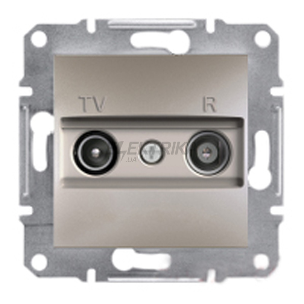 Розетка TV/R прохідна Schneider Electric Asfora 8дб бронза (EPH3300369)