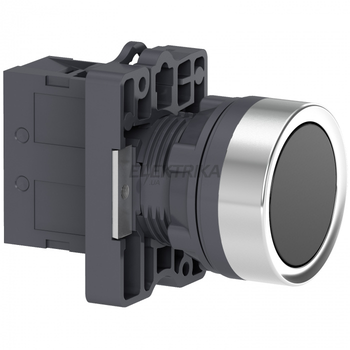 Кнопка в зборі Schneider Electric КНОПКА XA2, пружинне повернення, ЧОРНА, 1НO XA2EA21