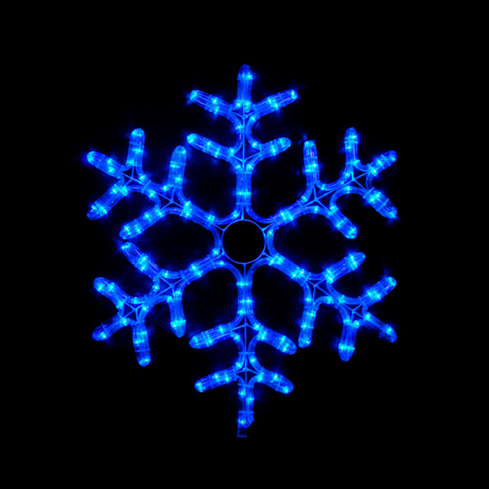 Гірлянда зовнішня DELUX MOTIF Snowflake 55см 12 flash синій EN IP44 (90012964)