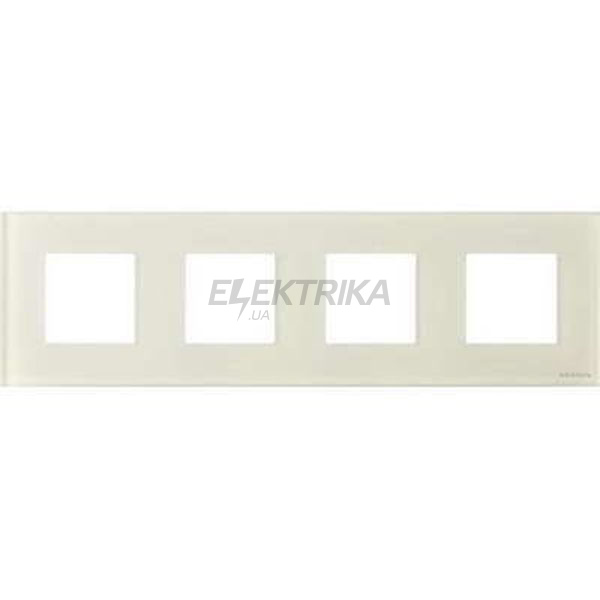Рамка 4-постова Zenit N2274 CB, біле скло