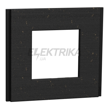 Рамка 1-постова Unica Deco Material, чорний папір(NU600274)