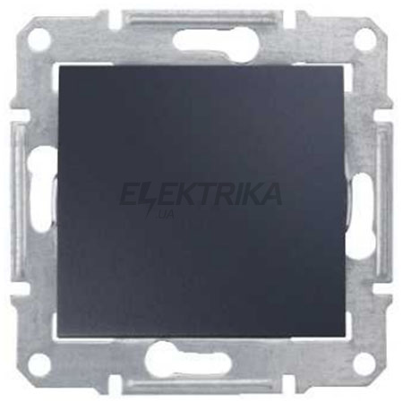 Вимикач одноклавішний Schneider Electric Sedna графіт (SDN0100170)