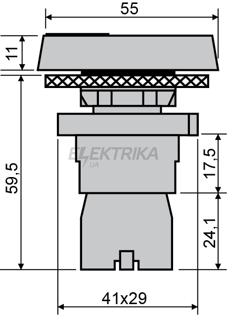 Кнопка подвійна "Старт/Стоп" АСКО-УКРЕМ LAY5-EL9425 (A0140010206)