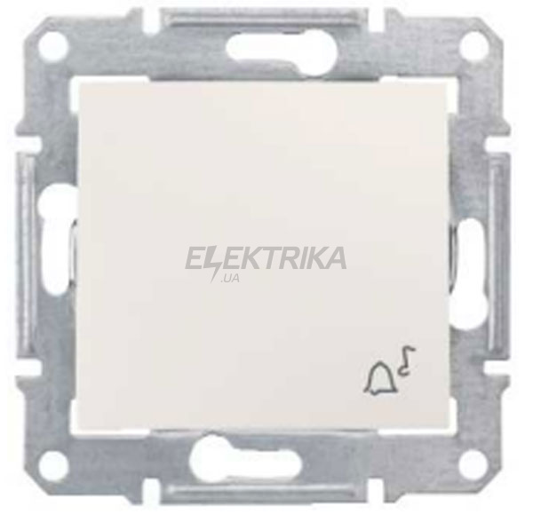 Кнопка "ДЗВІНОК" IP44 Schneider Electric Sedna слонова кістка (SDN0800323)