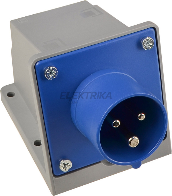 Вилка стаціонарна серії UСombi 3P 16A IP 44 (A0080010135)