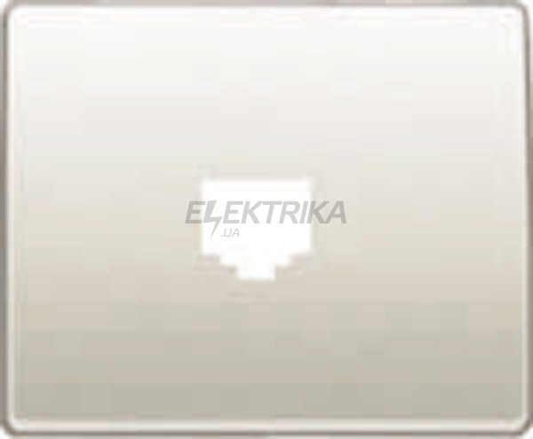 Центральна панель розетки телефонної та комп'ютерної Siemens Mega білий перламутровий (22782-BP)
