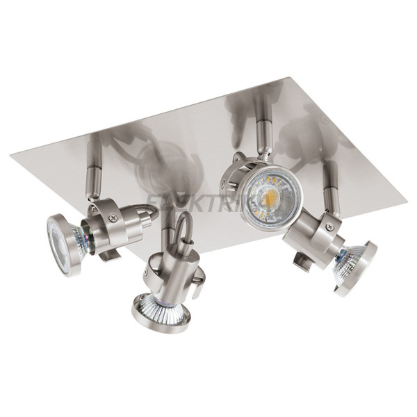 Спот "Tukon 3" 4х3,3Вт GU10 LED, нікель матовий, 94147