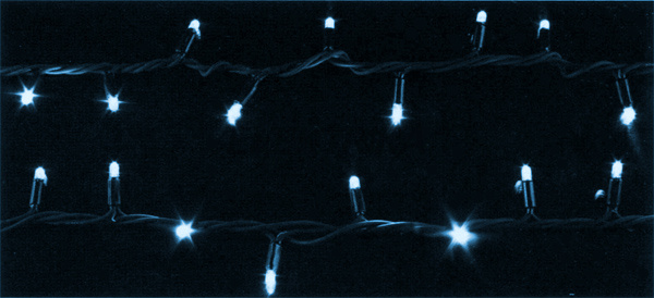 Гірлянда зовнішня String 200LED 10 синій/білий IP44