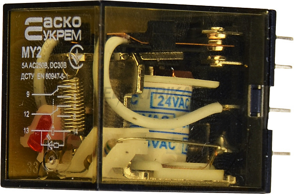Реле проміжне АСКО-УКРЕМ МY2 (AC 24 V) (A0090010006)