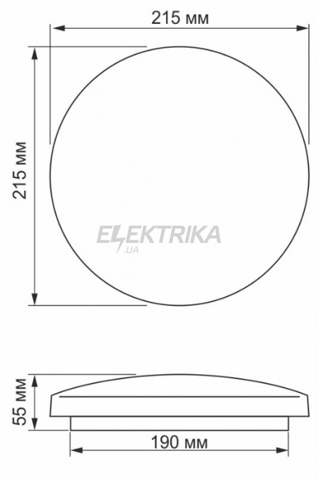 LED світильник настінно-стельовий TITANUM 12W 5000K Матовий (TLCL-125M)