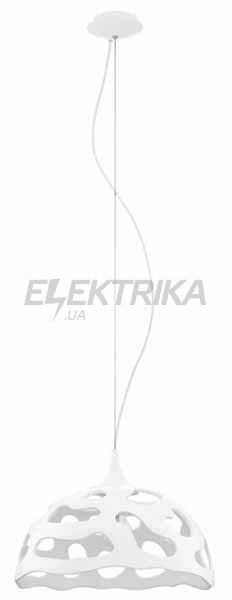 Світильник підвісний 1х60Вт Е27, білий/нікель, 92841