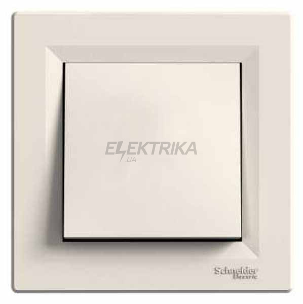 Вимикач одноклавішний Schneider Electric Asfora кремовий (EPH0100123)