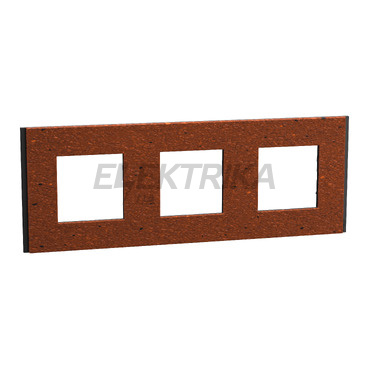 Рамка 3-постова Unica Deco Material, теракотовий (NU600671)