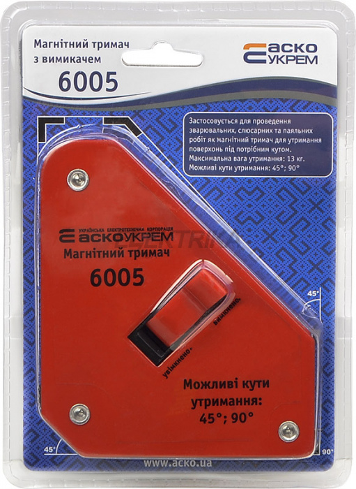 Магнітний тримач з перемикачем АСКО-УКРЕМ 6005 (A0200020101)