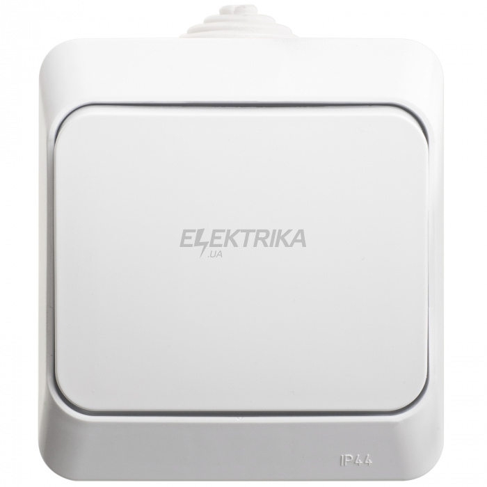 Вимикач Schneider Electric ЕТЮД IP44 О/У 1-клавішний ПЕРЕМИКАЧ 10 АХ, БІЛИЙ BA10-046B