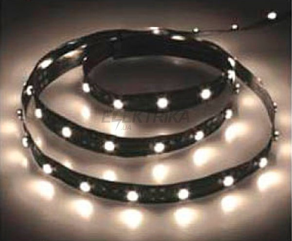 Стрічка світлодіодна LS604/LED-RL 60SMD(3528)/m 4,8W/m 12V 1m-8-0,22mm білий теплий IP65