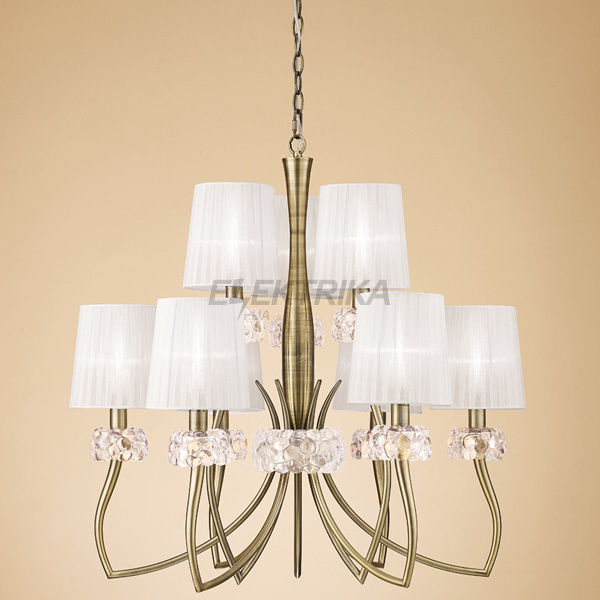 Люстра Mantra LOEWE ANTIQUE BRASS 4730