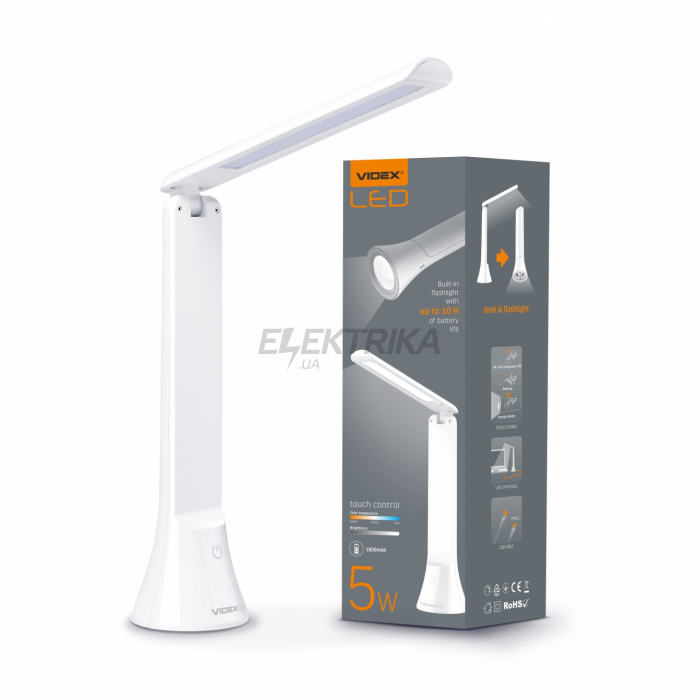 LED настільна лампа-ліхтарик VIDEX TF11W 5W 3000-5500K (VL-TF11W)
