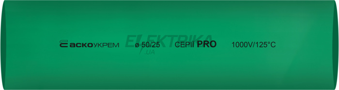 Термоусаджувальна трубка 50,0/25,0шт. (1м) зелена серії PRO(A0150040605)