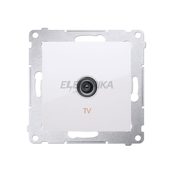 Розетка TV кінцева Simon 54, білий