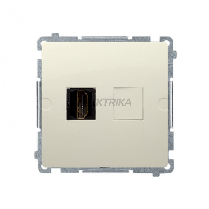 Розетка одинарна HDMI Simon Basic бежева (BMGHDMI.01/12)