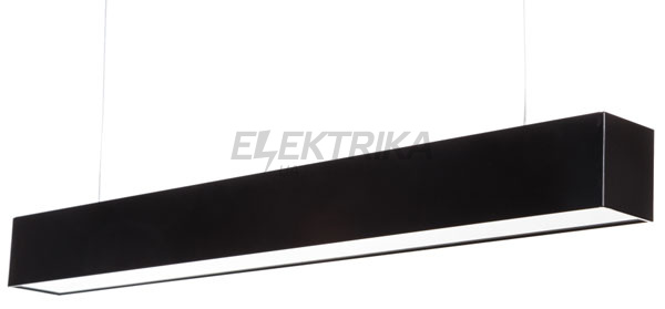 Лінійний світлодіодний світильник TURMAN 30w LED 5500К опал, чорний